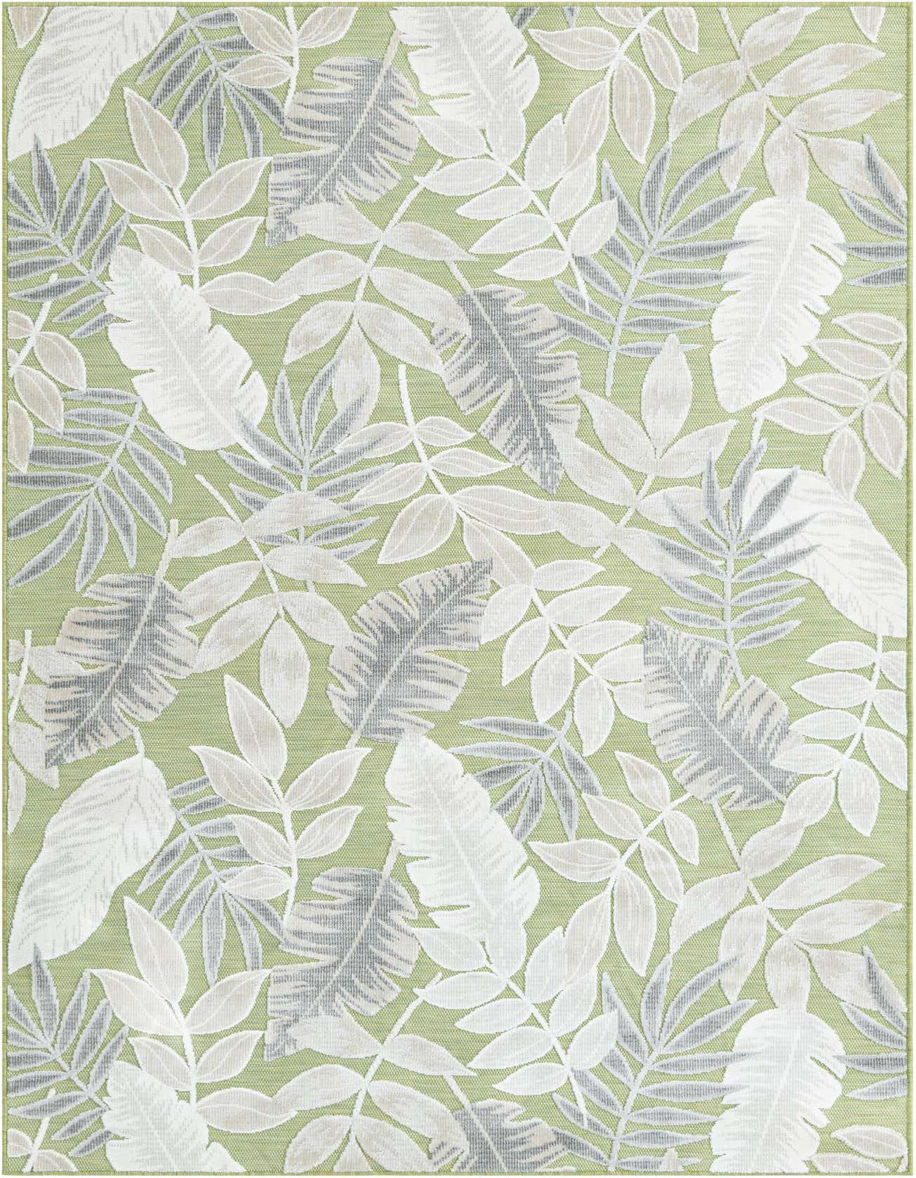5' 2 x 8' Easy-Clean Botanical Indoor / Outdoor Rug