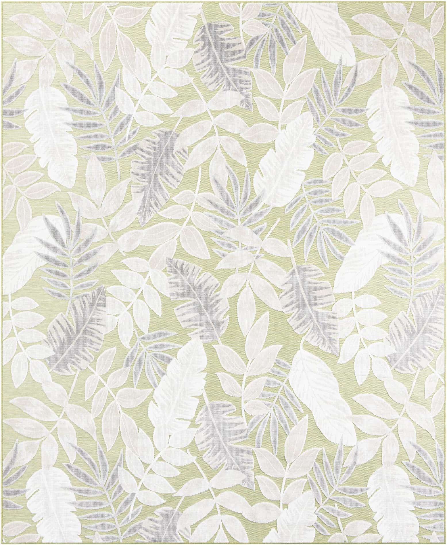 8' 2 x 10' Easy-Clean Botanical Indoor / Outdoor Rug