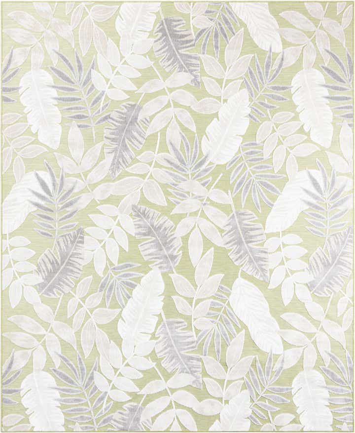 8' 2 x 10' Easy-Clean Botanical Indoor / Outdoor Rug