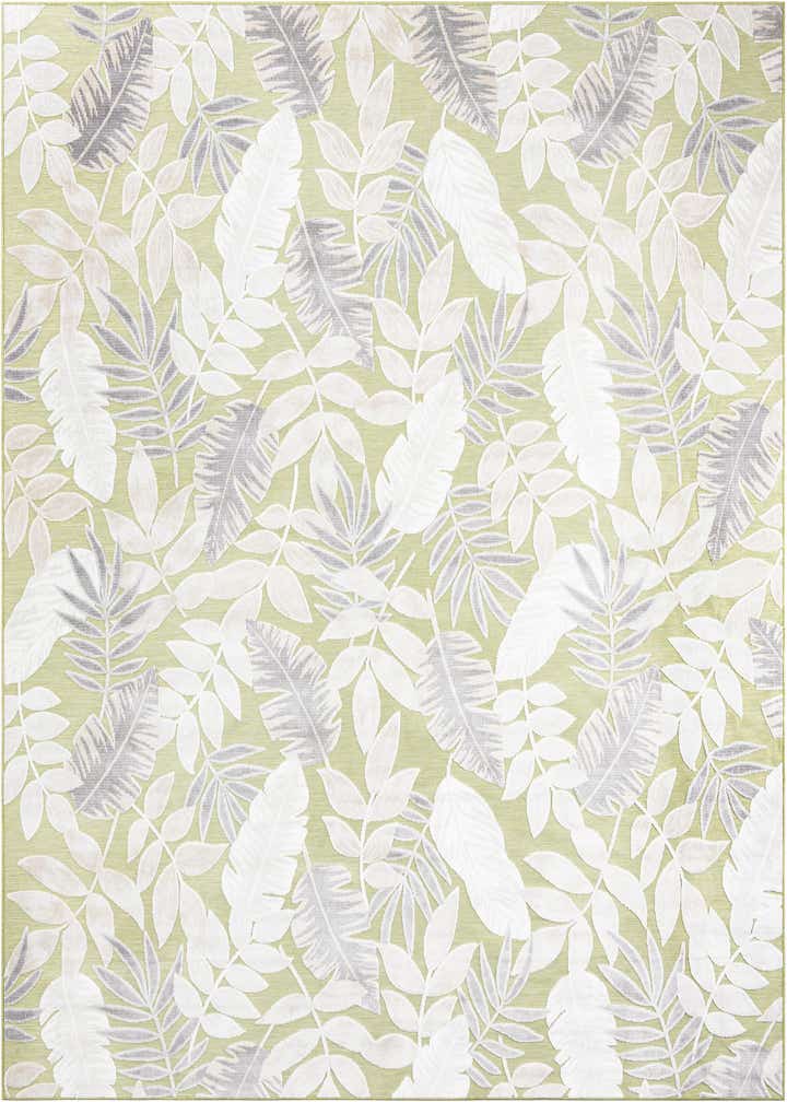 9' 9 x 12' Easy-Clean Botanical Indoor / Outdoor Rug