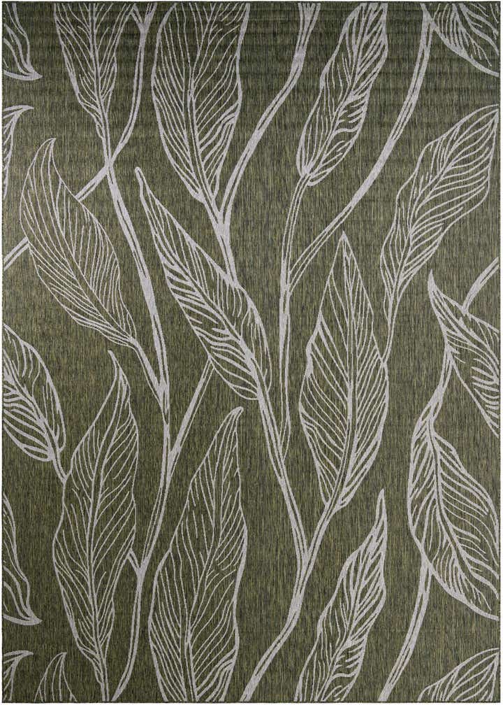 10' x 14' Easy-Clean Botanical Indoor / Outdoor Rug