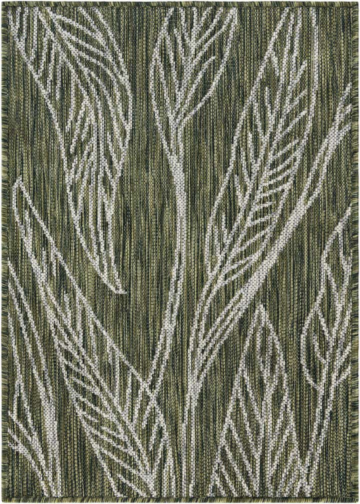 2' x 3' Easy-Clean Botanical Indoor / Outdoor Rug