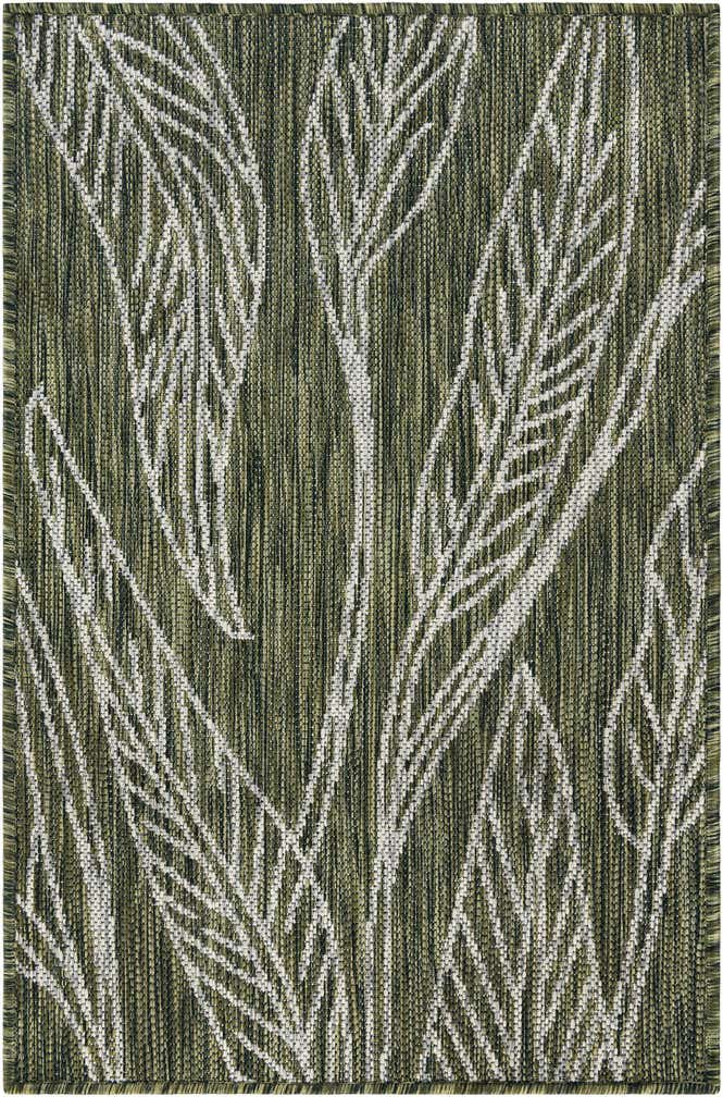 2' x 3' Easy-Clean Botanical Indoor / Outdoor Rug