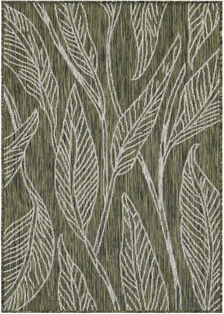 3' x 5' 3 Easy-Clean Botanical Indoor / Outdoor Rug