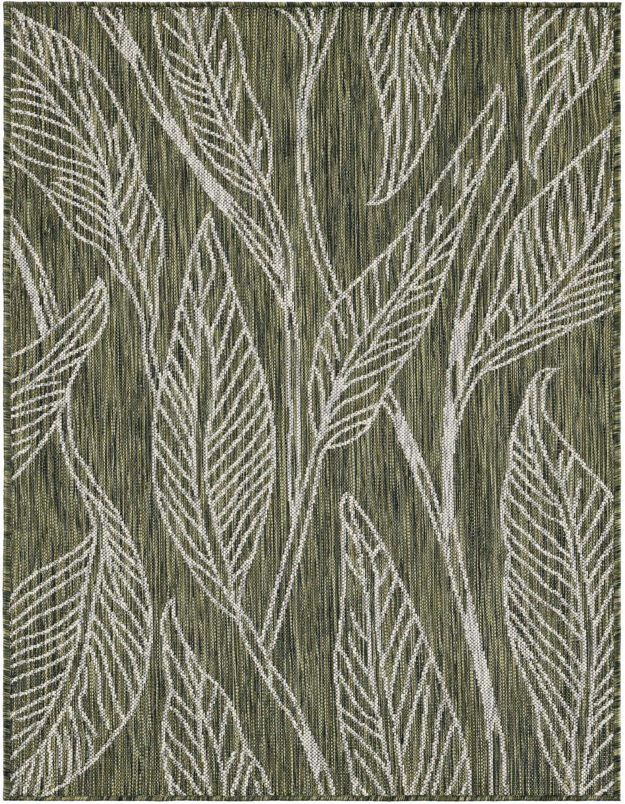 3' x 5' 3 Easy-Clean Botanical Indoor / Outdoor Rug