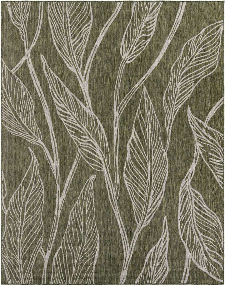 7' 10 x 10' Easy-Clean Botanical Indoor / Outdoor Rug