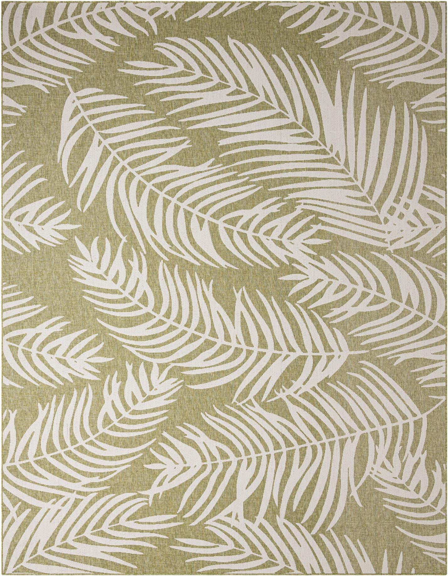 10' x 14' Easy-Clean Botanical Indoor / Outdoor Rug