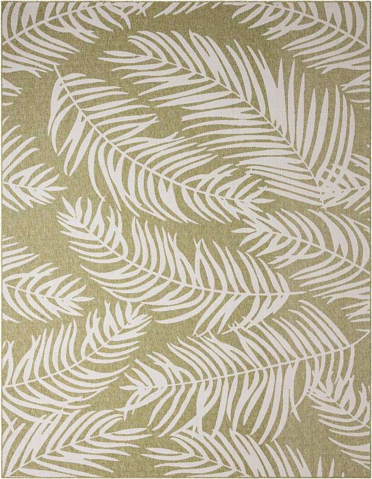 Detail image of 10' x 14' Easy-Clean Botanical Indoor / Outdoor Rug
