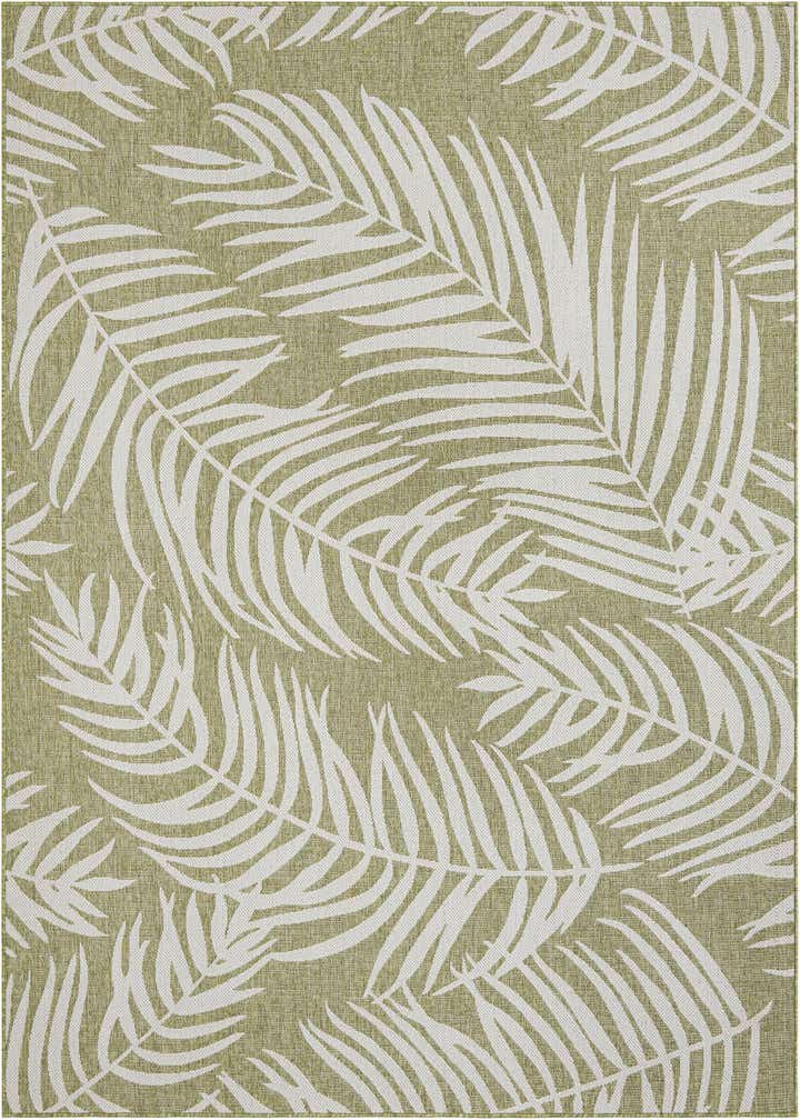 7' 10 x 10' Easy-Clean Botanical Indoor / Outdoor Rug