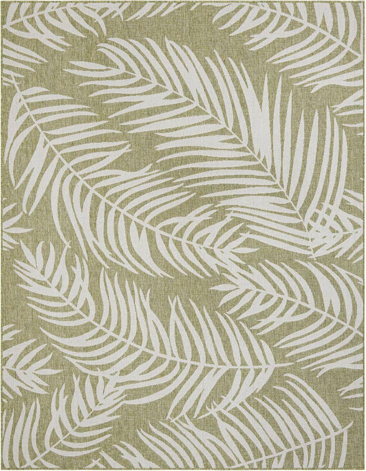 Detail image of 7' 10 x 10' Easy-Clean Botanical Indoor / Outdoor Rug
