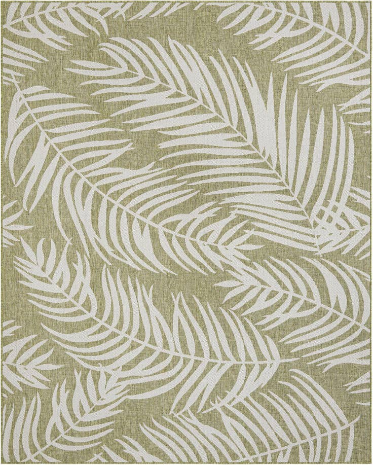 Detail image of 7' 10 x 10' Easy-Clean Botanical Indoor / Outdoor Rug