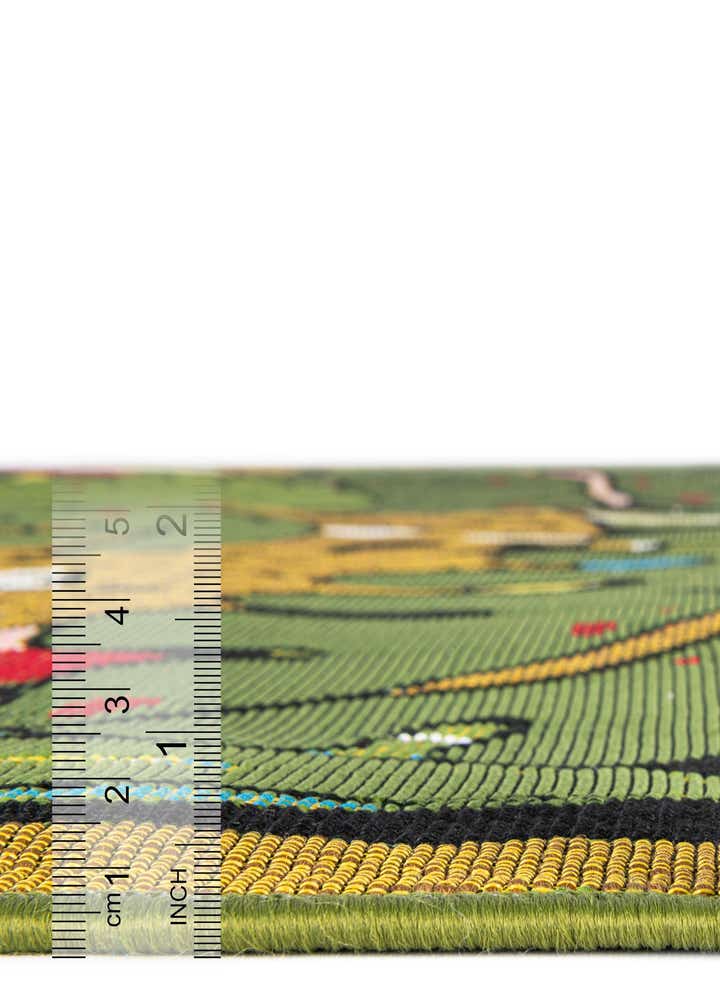 4' x 6' Easy-Clean Botanical Indoor / Outdoor Rug