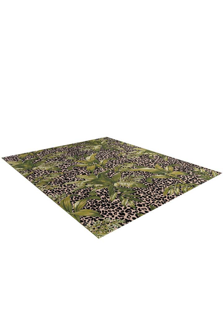 10' x 13' Easy-Clean Botanical Indoor / Outdoor Rug