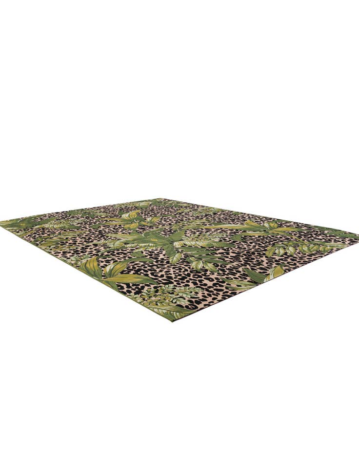 Detail image of 9' x 12' Easy-Clean Botanical Indoor / Outdoor Rug