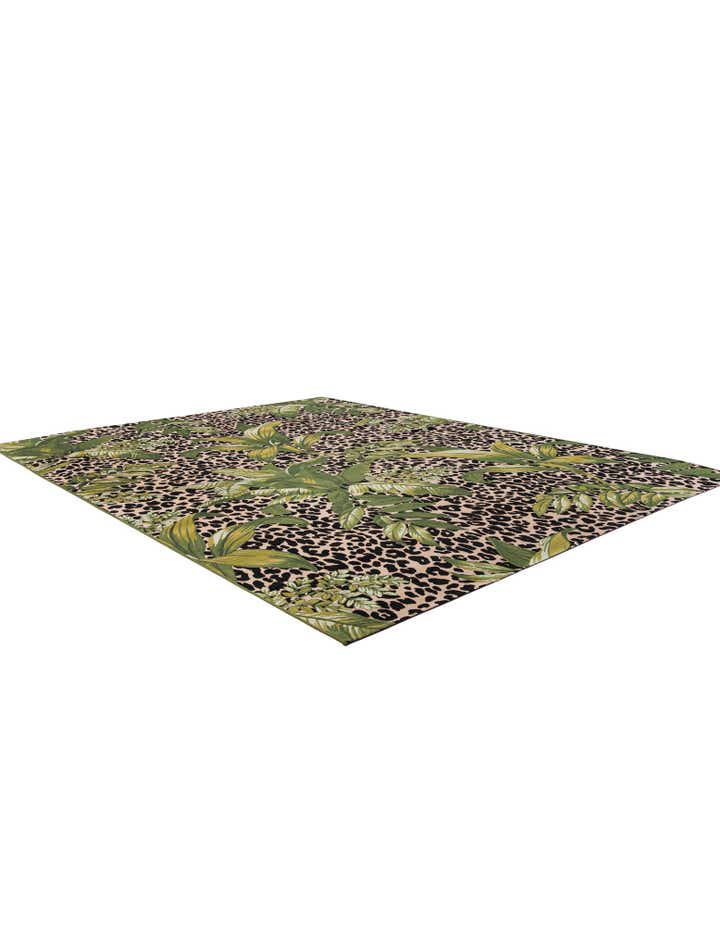 9' x 12' Easy-Clean Botanical Indoor / Outdoor Rug