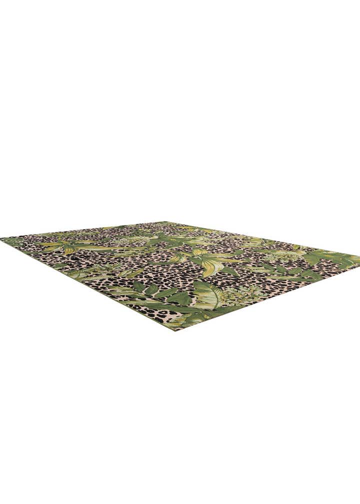 9' x 12' Easy-Clean Botanical Indoor / Outdoor Rug