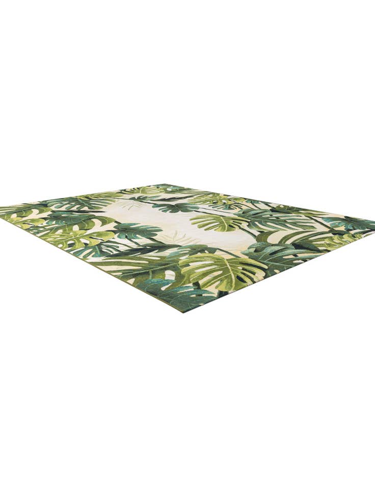 Detail image of 9' x 12' Easy-Clean Botanical Indoor / Outdoor Rug