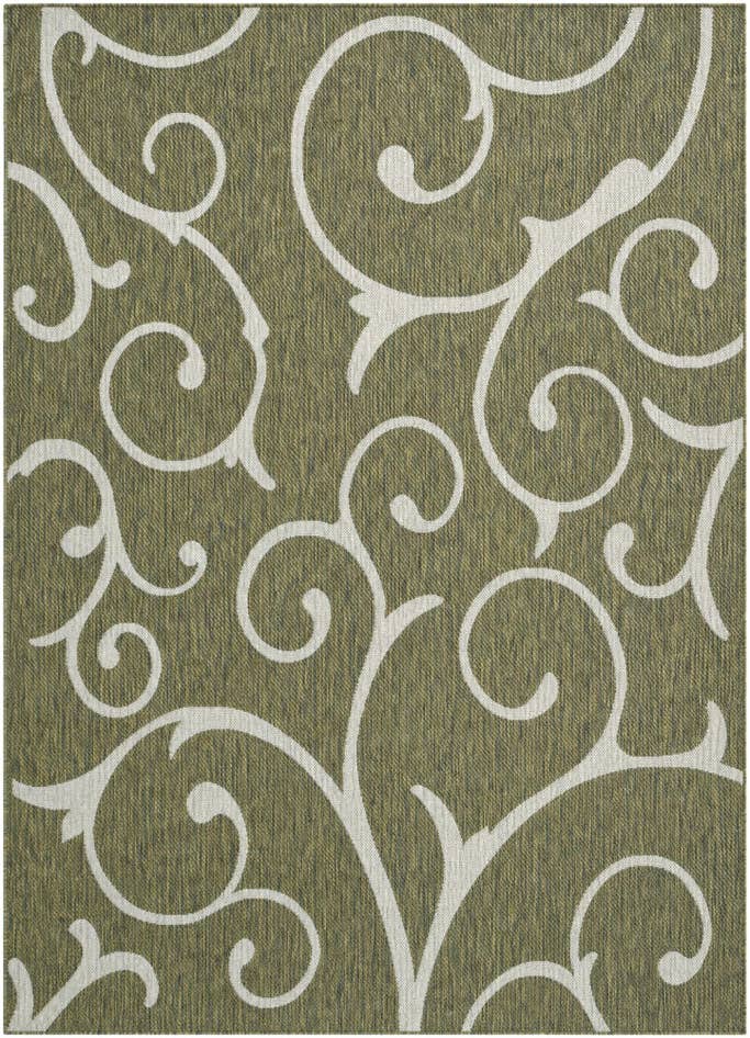 Vue détaillée : 155cm x 215cm Facile à nettoyer Botanical Tapis Intérieur / Extérieur