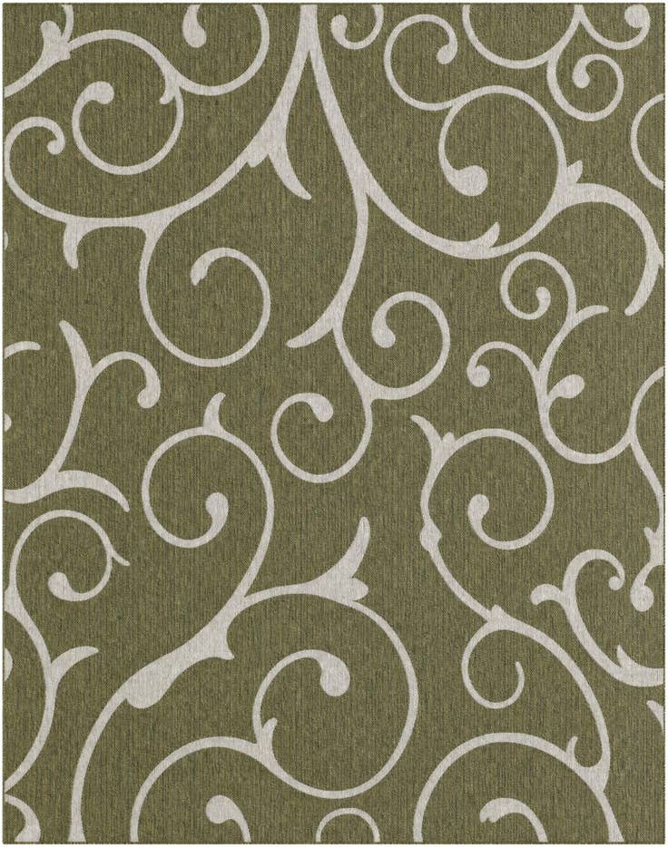 Vue détaillée : 240cm x 305cm Facile à nettoyer Botanical Tapis Intérieur / Extérieur