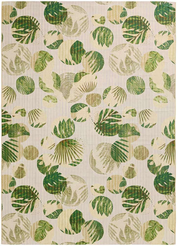 10' x 14' Easy-Clean Botanical Indoor / Outdoor Rug