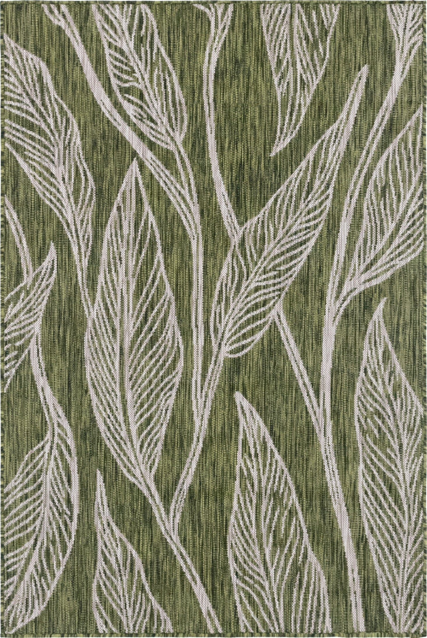 4' x 6'  Washable Botanical Indoor / Outdoor Rug