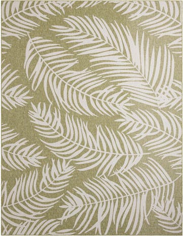 10' x 13' Easy-Clean Botanical Indoor / Outdoor Rug