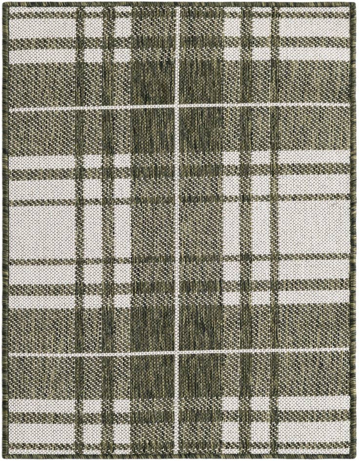 Detail image of 2' x 3' Easy-Clean Checkered Indoor / Outdoor Rug
