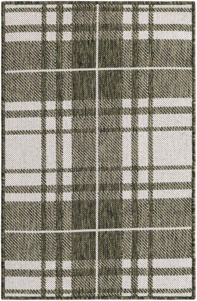 2' x 3' Easy-Clean Checkered Indoor / Outdoor Rug
