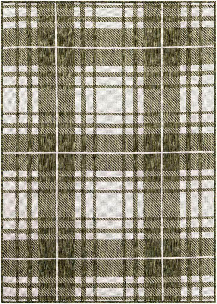 4' x 6' Easy-Clean Checkered Indoor / Outdoor Rug