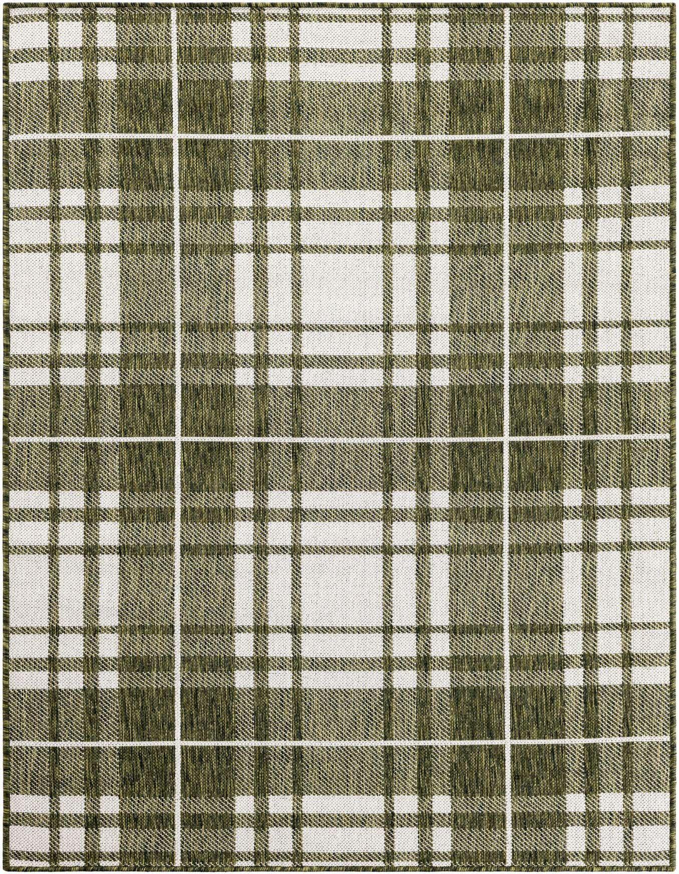 4' x 6' Easy-Clean Checkered Indoor / Outdoor Rug