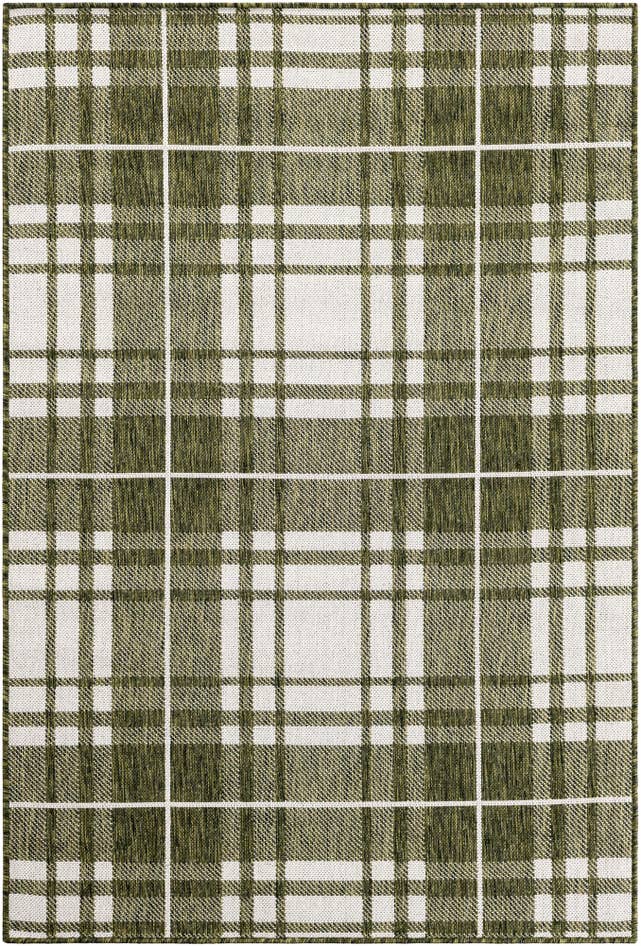 Detail image of 4' x 6' Easy-Clean Checkered Indoor / Outdoor Rug