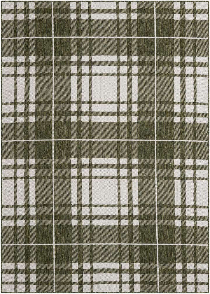 5' 3 x 8' Easy-Clean Checkered Indoor / Outdoor Rug