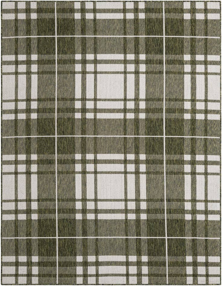 Detail image of 5' 3 x 8' Easy-Clean Checkered Indoor / Outdoor Rug