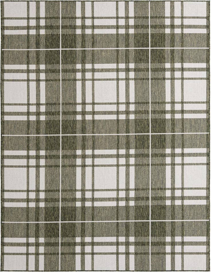 Detail image of 6' x 9' Easy-Clean Checkered Indoor / Outdoor Rug