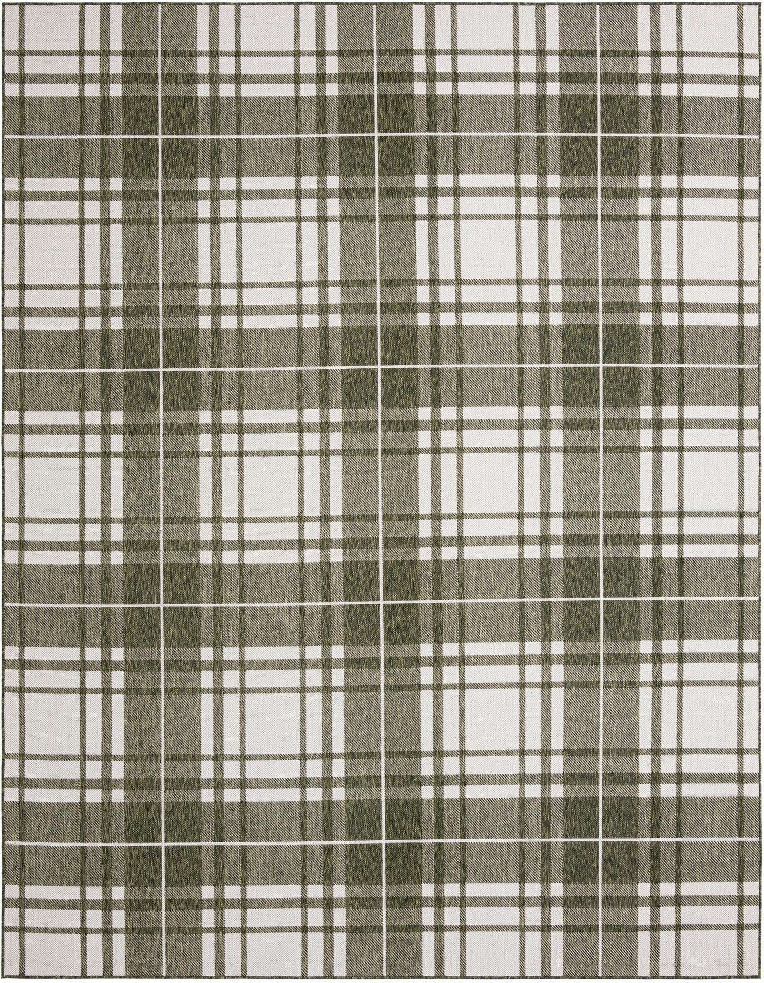9' x 12' Easy-Clean Checkered Indoor / Outdoor Rug