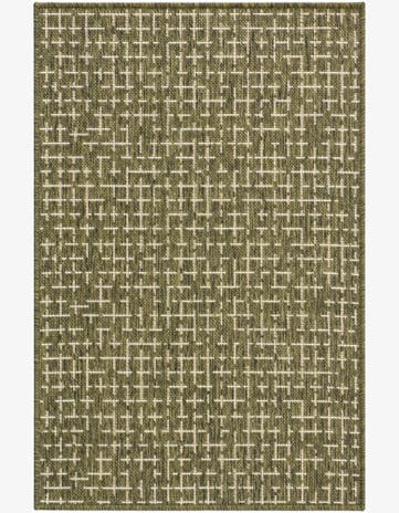 2' x 3' Easy-Clean Checkered Indoor / Outdoor Rug
