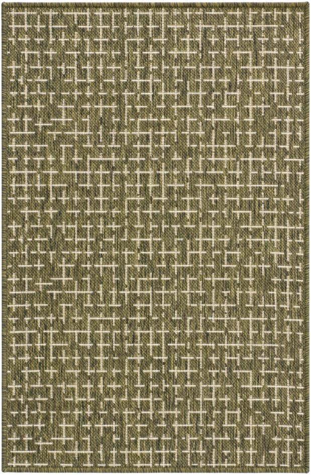 Detail image of 2' x 3' Easy-Clean Checkered Indoor / Outdoor Rug