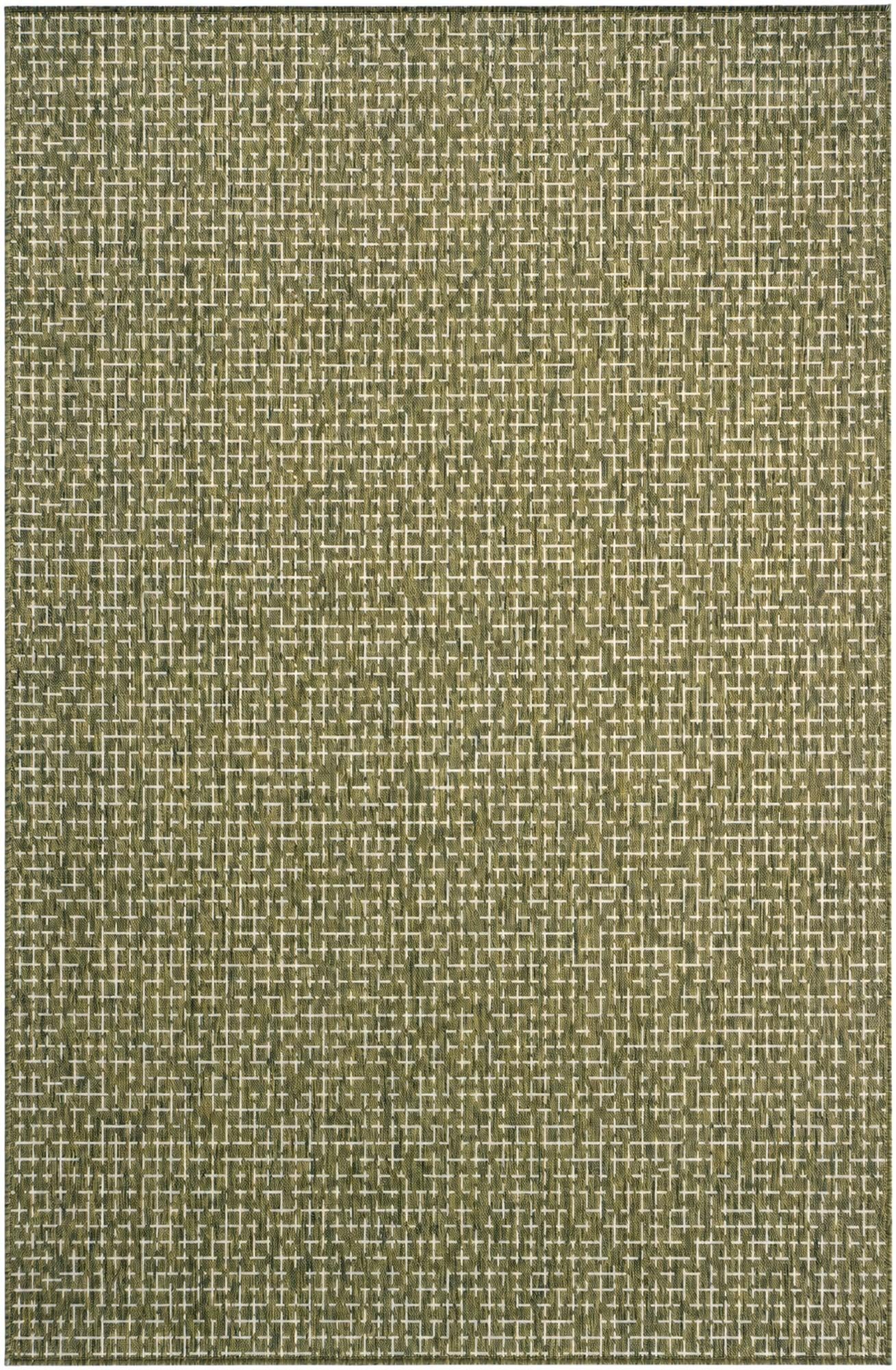 5' 3 x 8' Easy-Clean Checkered Indoor / Outdoor Rug
