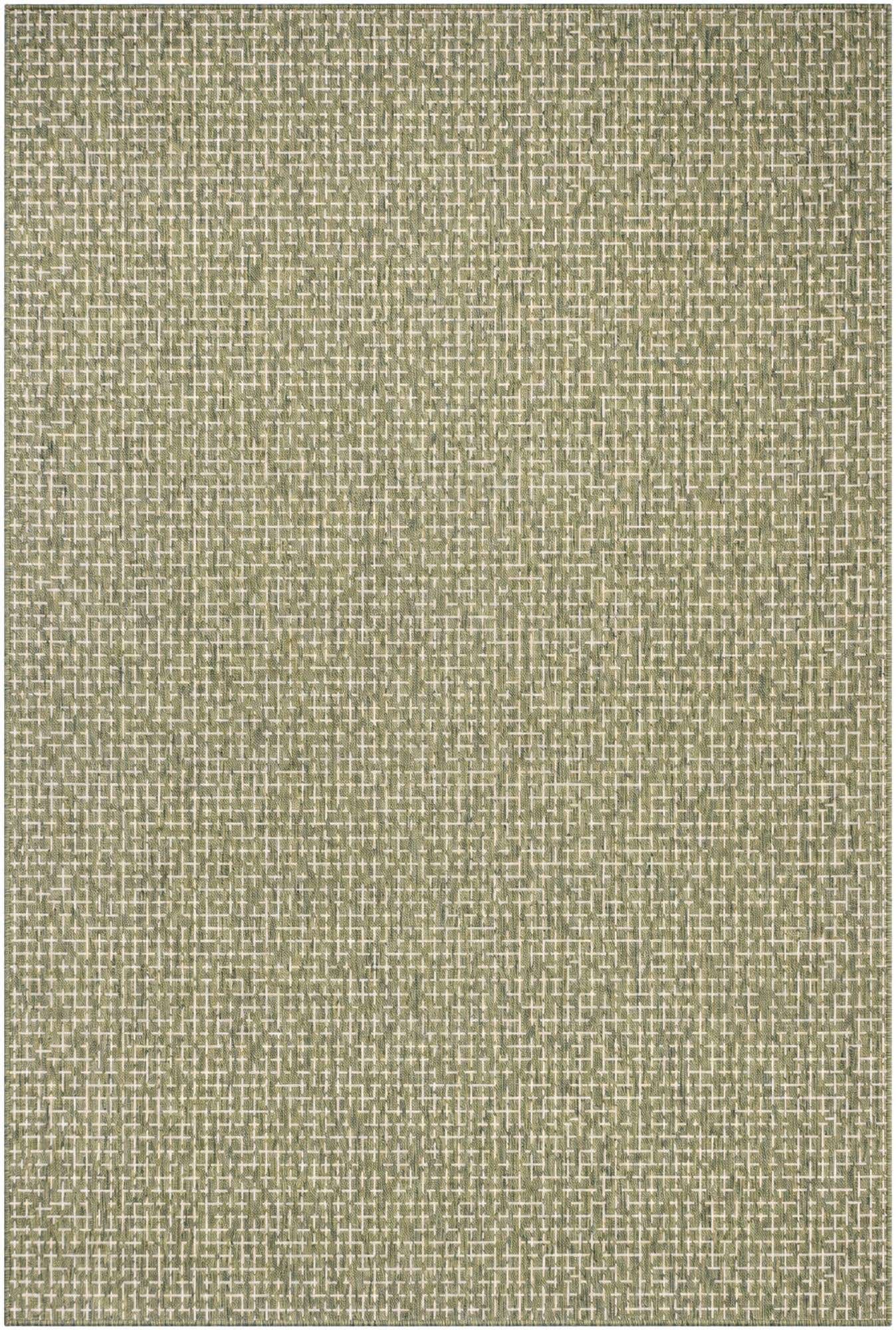 6' x 9' Easy-Clean Checkered Indoor / Outdoor Rug
