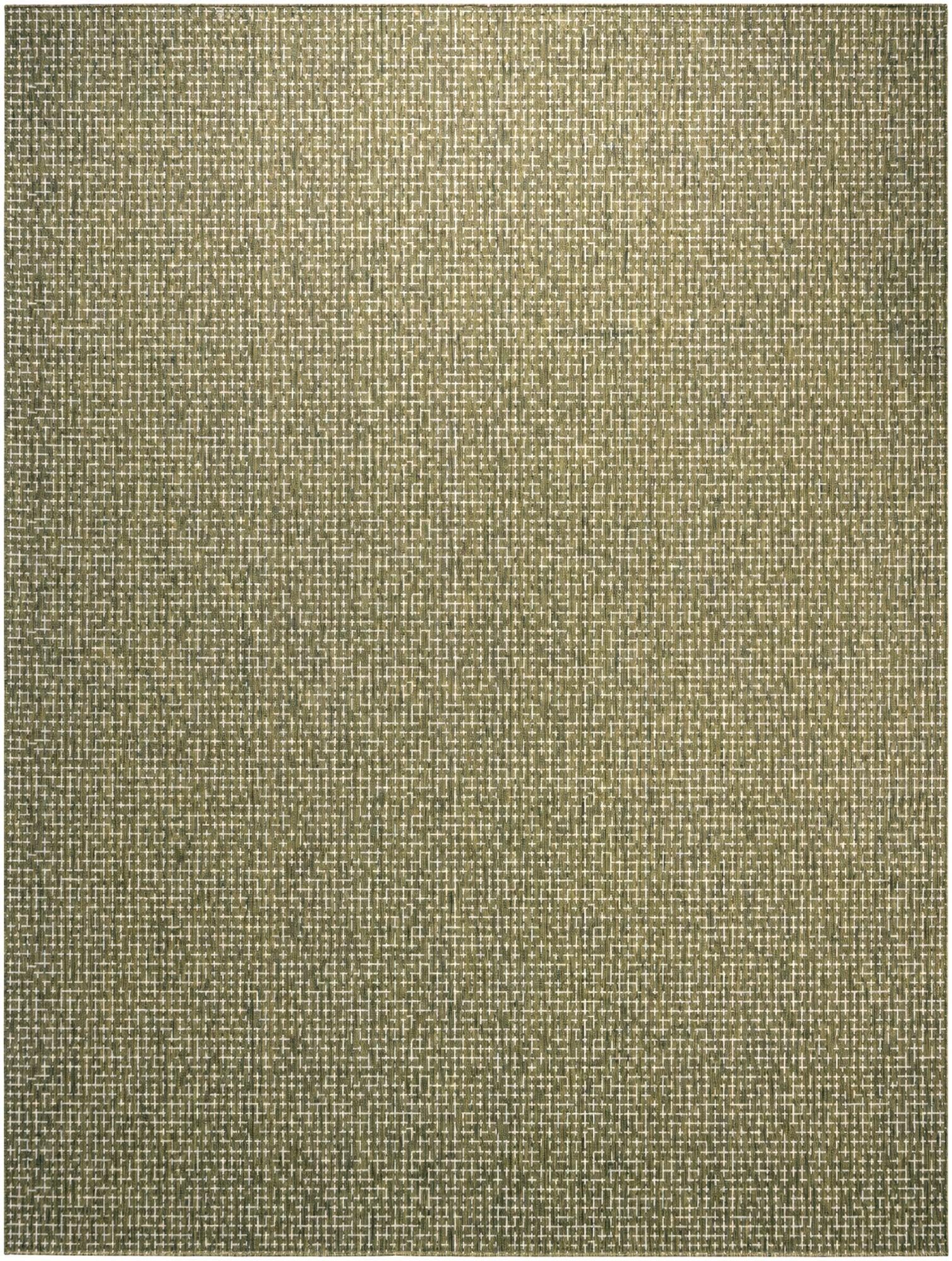 275cm x 365cm Easy-Clean Checkered Indoor / Outdoor Rug