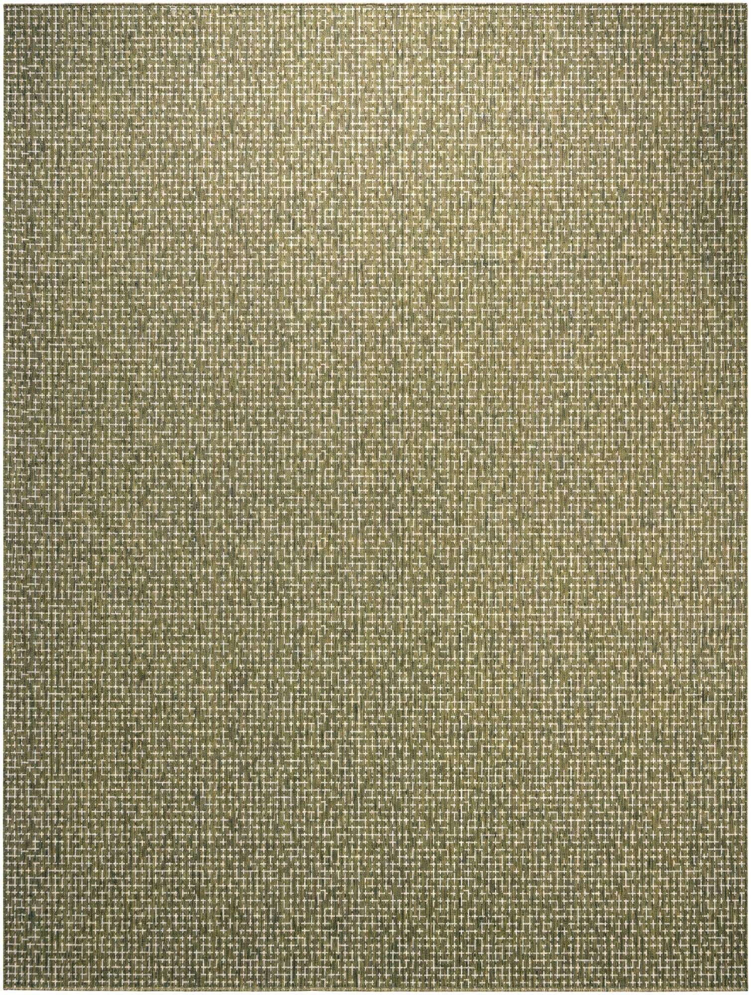 275cm x 365cm Easy-Clean Checkered Indoor / Outdoor Rug