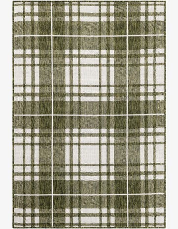 4' x 6' Easy-Clean Checkered Indoor / Outdoor Rug