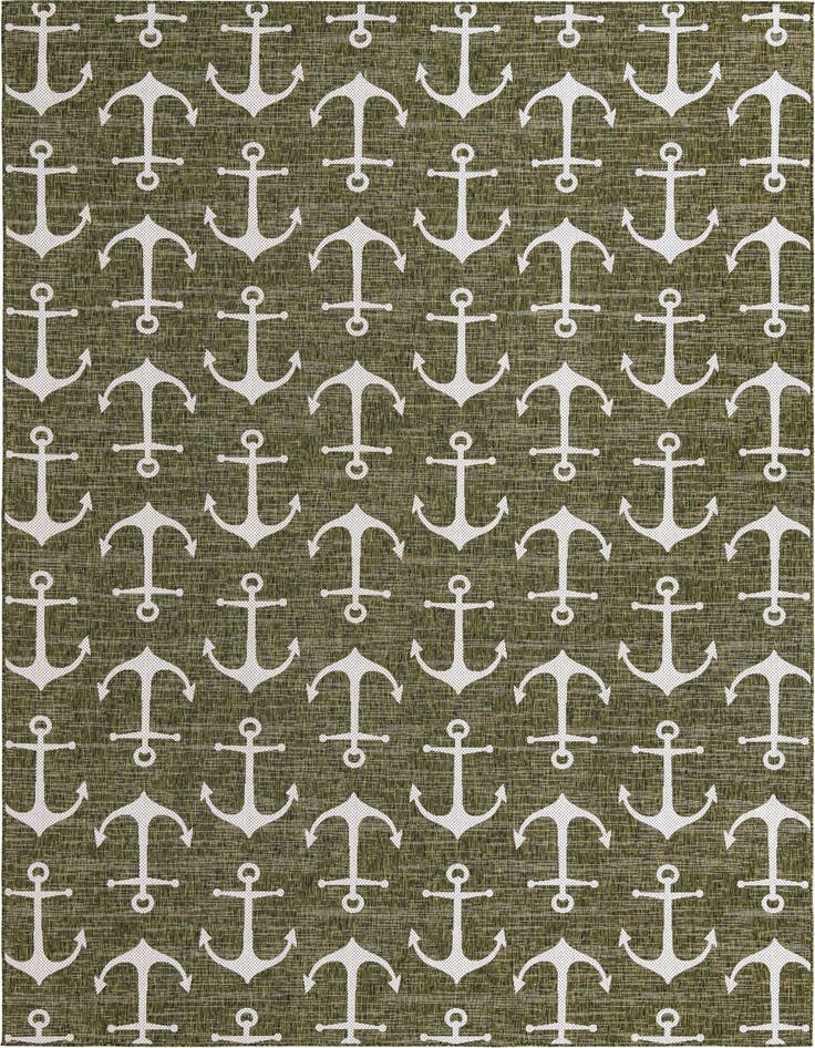 Detail image of 10' x 14' Easy-Clean Coastal Indoor / Outdoor Rug