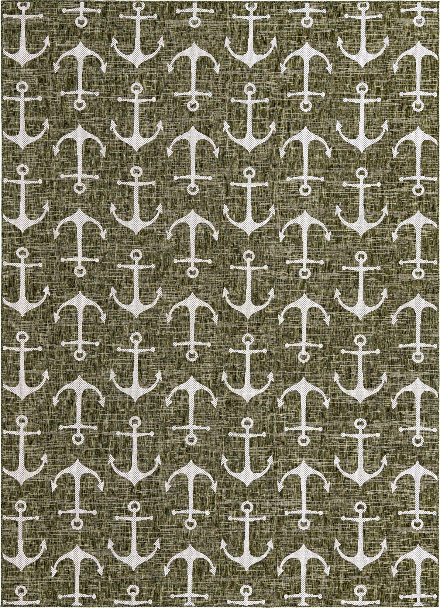 10' x 14' Easy-Clean Coastal Indoor / Outdoor Rug