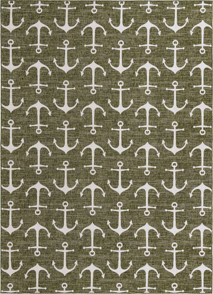 10' x 14' Easy-Clean Coastal Indoor / Outdoor Rug