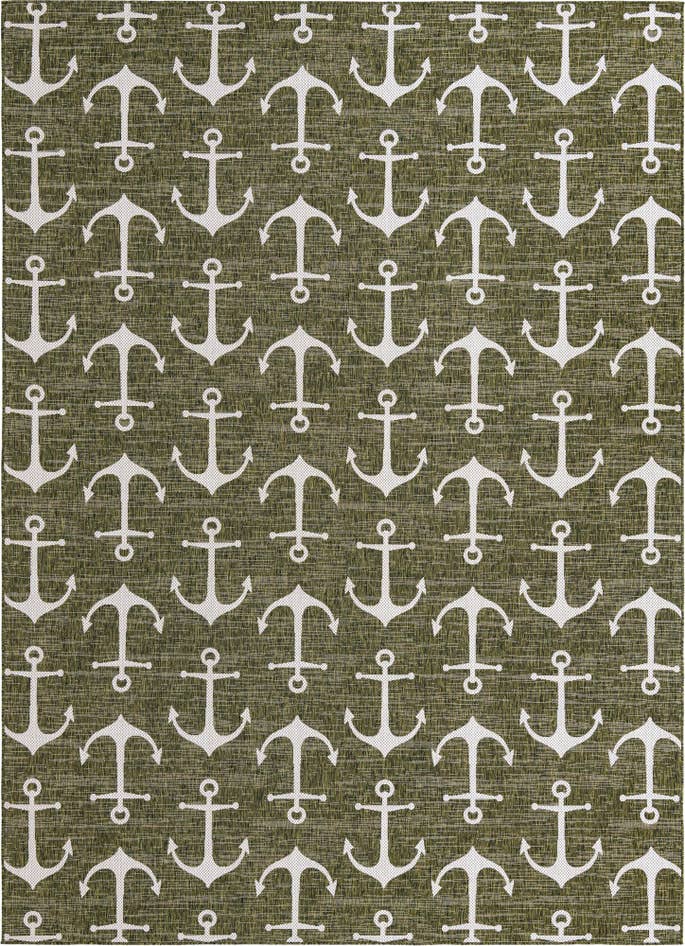 Detail image of 10' x 14' Easy-Clean Coastal Indoor / Outdoor Rug