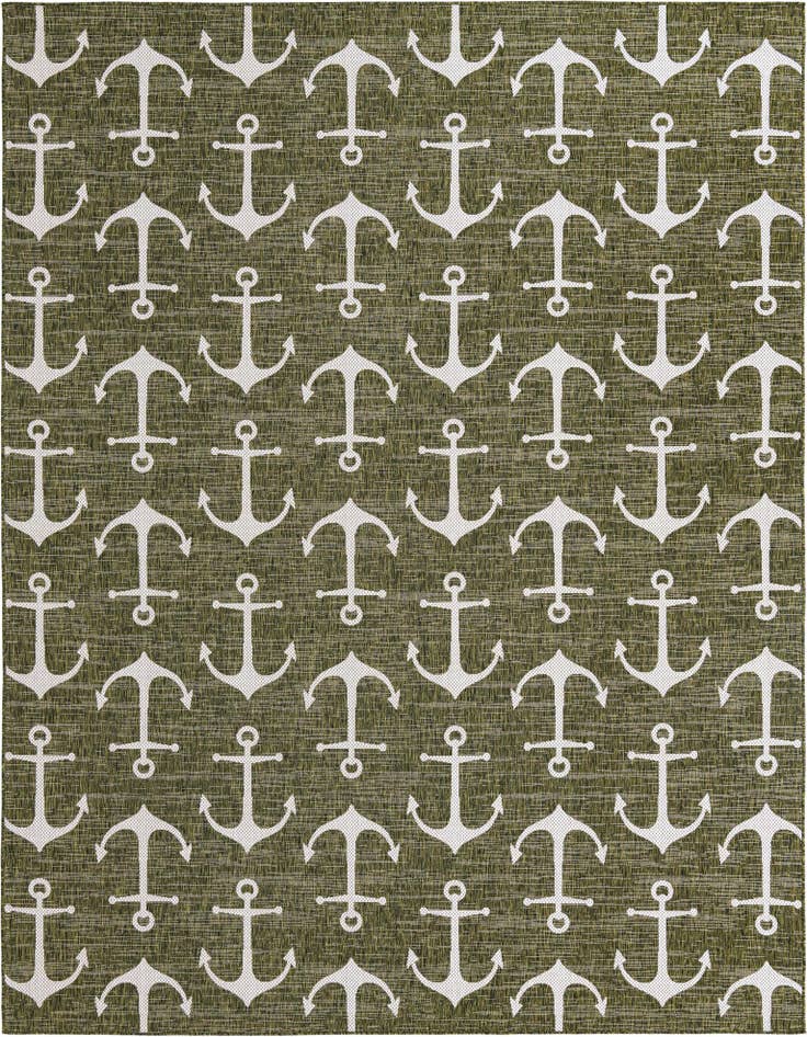 Detail image of 10' x 13' Easy-Clean Coastal Indoor / Outdoor Rug