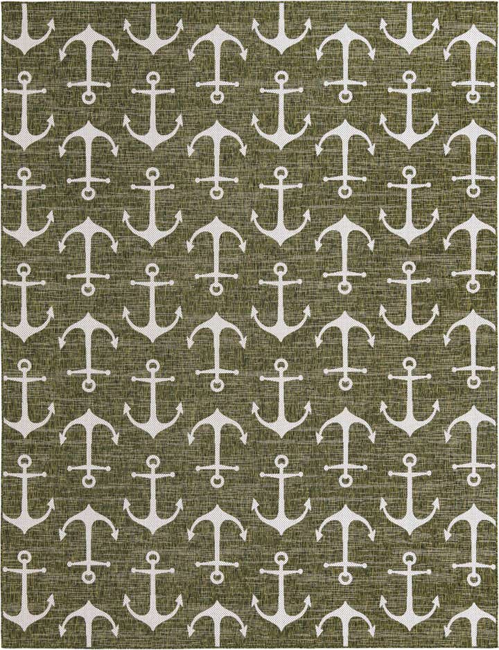 10' x 13' Easy-Clean Coastal Indoor / Outdoor Rug
