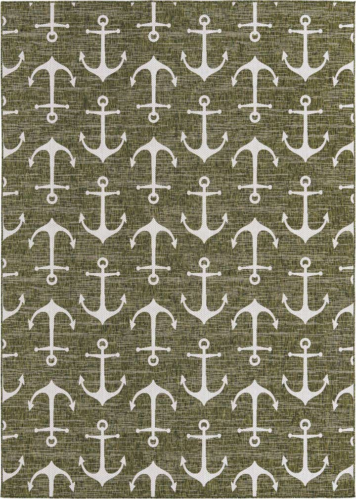 9' x 12' Easy-Clean Coastal Indoor / Outdoor Rug