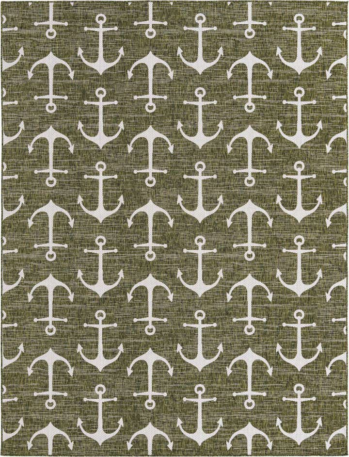 9' x 12' Easy-Clean Coastal Indoor / Outdoor Rug
